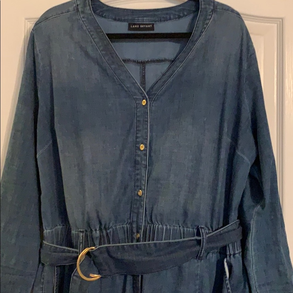 Plus Size Denim Jumpsuit